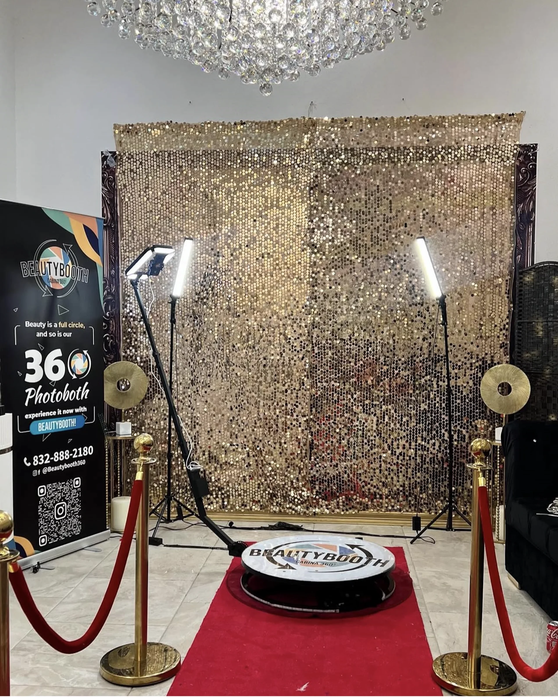 Photo booth experience at private party